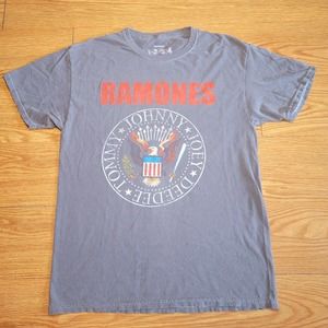 Ramones Men's 1234 Cotton T-shirt Size Small Gray Punk Rock